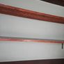 Large wooden wall mounted bookshelf Image 5