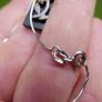 Vintage Sterling Silver 925 Floral Pendant with Separate Black Back and  Sterling Silver Chain Image 6