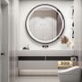 LED Bathroom Mirror 60cm Black Frame Antifog Image 10