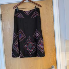Monsoon  Black Lined  Skirt. S.12.  B.N.W.T (Paper Missing).