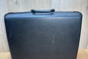 Samsonite Large Hard Shell Briefcase Black - Vintage VGC