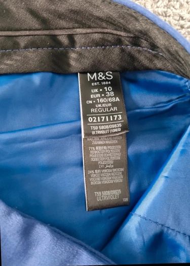 Size 10 M&S Ultraviolet Trousers