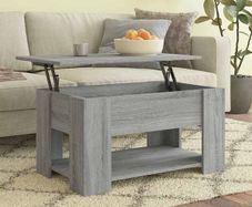 Coffee Table Grey Sonoma 79x49x41 cm Engineered Wood