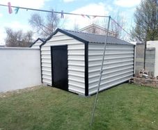 "Steel Garden shed moves and timber shed removals also garden maintenance catered for