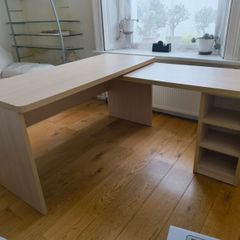 Italian-made L-shaped corner office desk