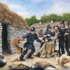Famine Oil Painting