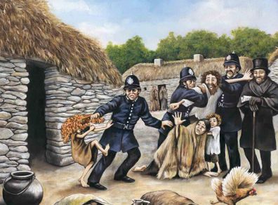 Famine Oil Painting