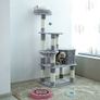 New Cat Tower, Condo and Basket, Kitten Furniture Activity Centre 138cm - FREE Delivery Image 6