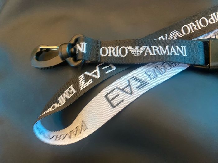 Armani keyring brand
