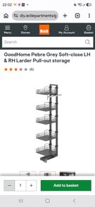 kitchen larder pull out storage