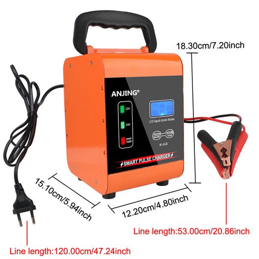 Intelligent 400W Pulse Repair Battery Charging Multifunctional Smart Car Battery Charger For Motorcycle SUV Truck Car Battery