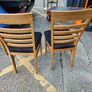 Solid Oak Table and Chairs Image 3