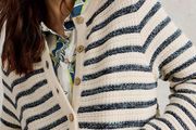 White Stuff Blue Belle Stitchy Cardigan