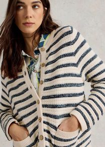 White Stuff Blue Belle Stitchy Cardigan