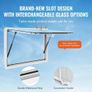 Concession Window for Food Truck, 48"x36" Aluminum Alloy Food Truck Service Window, Up to 85 Degrees Stand Serving Window Image 3
