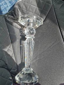 Glass candlestick