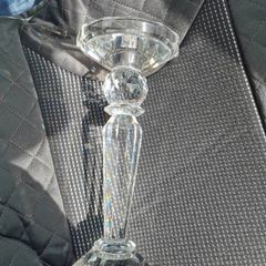 Glass candlestick