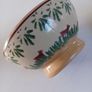 Rare ? Small red dog or pig pattern bowl and old rose eggcup Image 6
