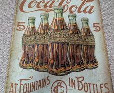 Coca-Cola Vintage Style Delicious & Refreshing Metal Sign