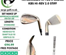 Taylormade Hi-Toe 3 Wedge Aw 50 Degree.09 / Kbs Hi-Rev 2.0 Stiff