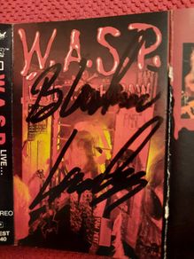WASP (W.A.S.P.): Live...in The Raw - Cassette (Autographed by Blackie Lawless) (UK 1987)
