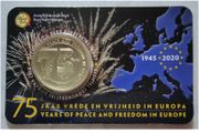 Belgium 2.5 Euro Brilliant Uncirculated Coin 2020 - 75 years of peace and freedom in Europe