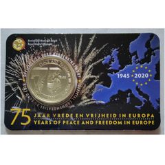 Belgium 2.5 Euro Brilliant Uncirculated Coin 2020 - 75 years of peace and freedom in Europe