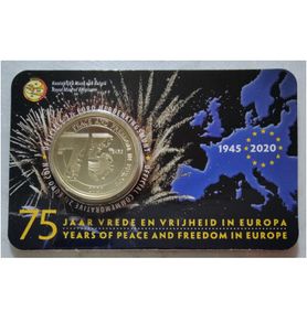 Belgium 2.5 Euro Brilliant Uncirculated Coin 2020 - 75 years of peace and freedom in Europe