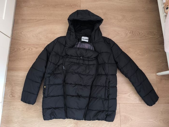 CA Mama Black Maternity Babywearing Puffer Jacket Size 38