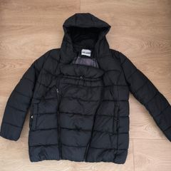 CA Mama Black Maternity Babywearing Puffer Jacket Size 38
