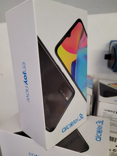 Brand New Alcatel 3L 2021 Jewelry Black 6.52" 64GB 4G Dual Sim Unlocked Android Smartphone (48MP Camera).