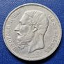 1873 Belgium 5 Francs - Leopold II  Silver coin Image 3