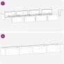 360cm Weathering Steel Raised Garden Bed Large Garden Planter Image 5