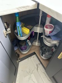 kitchen corner rotating swivel unit