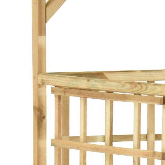 Garden Pergola for Double Bins Impregnated Pinewood