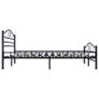Bed Frame Black Steel 160 x200 cm Image 3