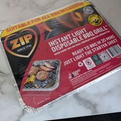 Instant disposable BBQ grill