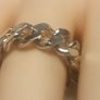 925 Sterling Silver Chain Link Ring. Image 2