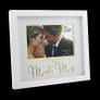 Always and Forever MR AND MRS Gold Words Wedding Photo Frame Image 3