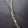 Hellas Greek Key Sterling Silver Marcasite Necklace Image 3