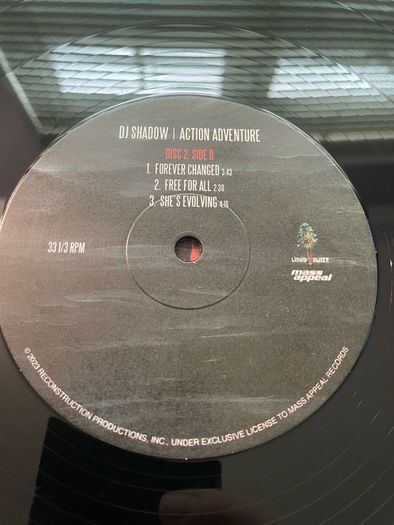 DJ Shadow - Action Adventure - 2 x 12" Vinyl LP - 2023 Mass Appeal Records