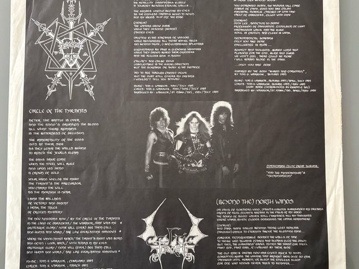 Collector's quality first pressing. Celtic Frost - To Mega Therion. Mega rare in this condition forty years on from its release.  Gatefold artwork by HR Geiger, with printed  inner. Doubt there is a better one for sale anywhere in the world.