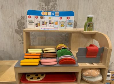 Wooden Toy Sandwich counter