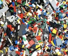 LEGO 1kg Bundle 700 mixed Bricks Parts Pieces  Pre Owned