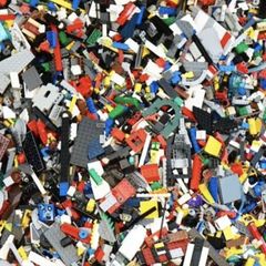 LEGO 1kg Bundle 700 mixed Bricks Parts Pieces  Pre Owned