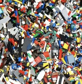 LEGO 1kg Bundle 700 mixed Bricks Parts Pieces  Pre Owned