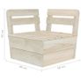 Garden 2-Seater Pallet Sofa Impregnated Spruce Wood Image 2