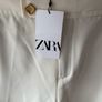 trousers Bnwt Zara cream barrel shape trousers size large Image 5