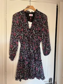 Brand new savida long sleeved floral mini dress