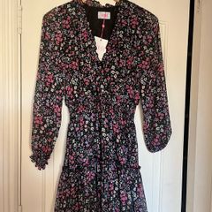 Brand new savida long sleeved floral mini dress